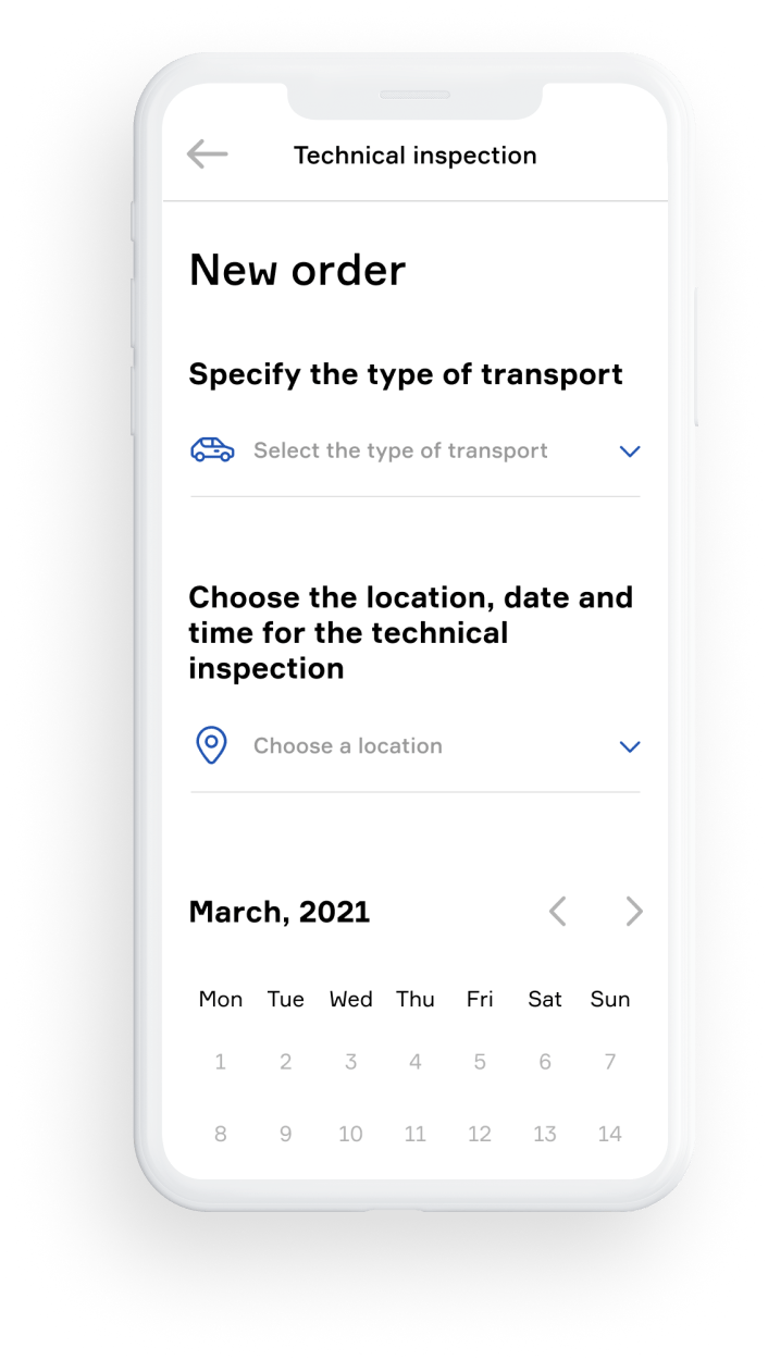 Order a technical inspection early and cheaply