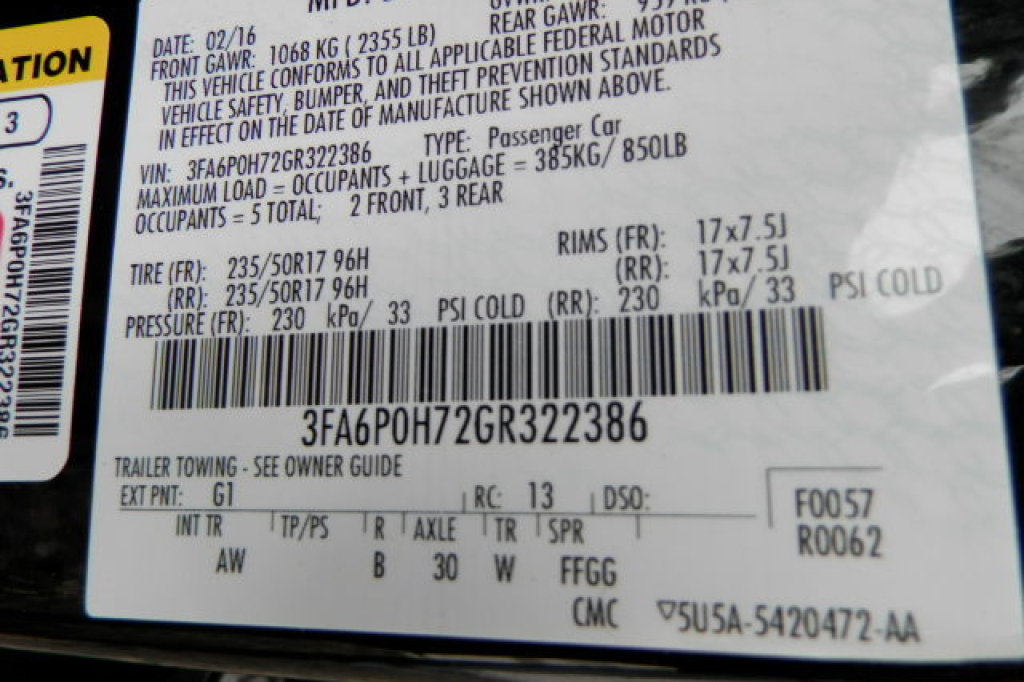 Ford Fusion SE 2016 фото 11