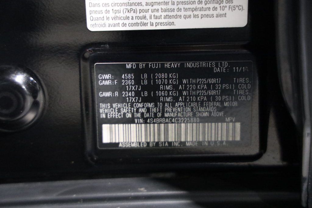 Subaru Outback 2012 photo 26