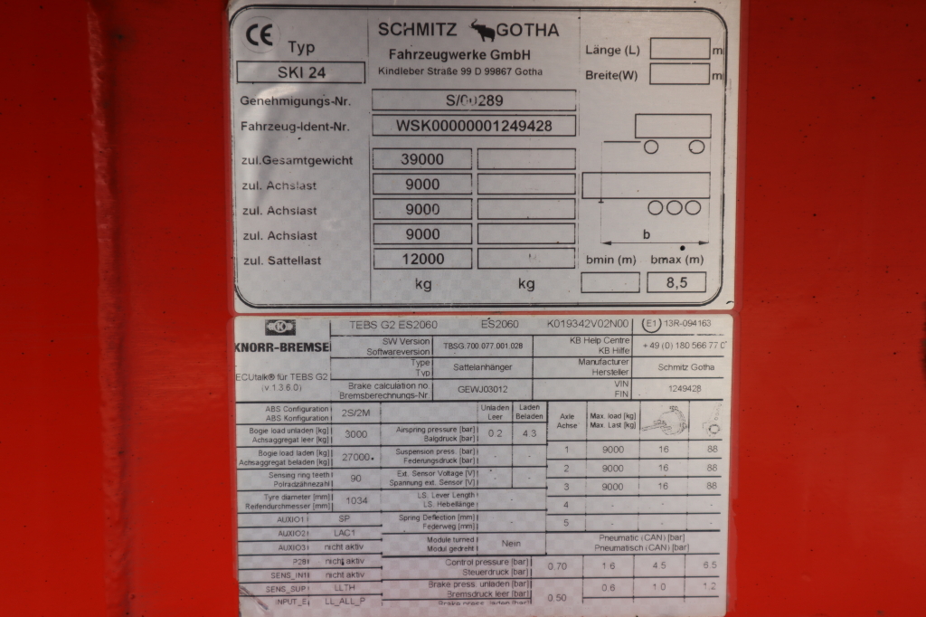 Schmitz SKI 24 SKI 24 2009 фото 14