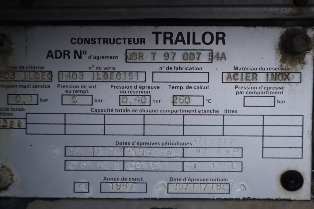 Trailor SYY3CX BITUME 1998 фото 11