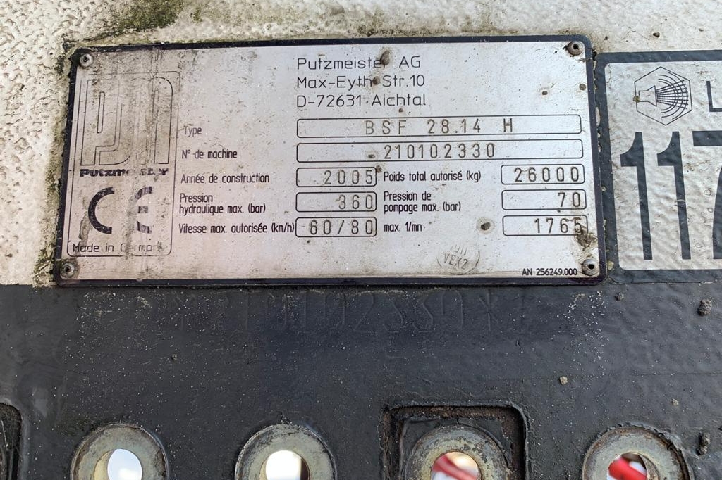 Putzmeister M 36-4 M28 2005 photo 5